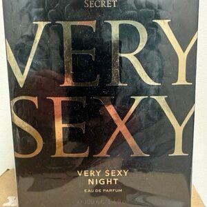 Victoria's Secret Very Sexy Night Perfume - Black and Gold 3.4oz